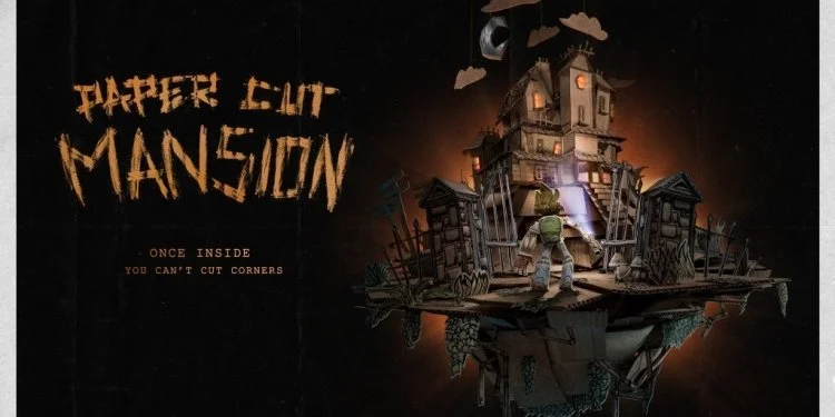 Paper Cut Mansion เกมสยองขวัญ Roguelite กราฟิกแบบโมเดลกระดาษ